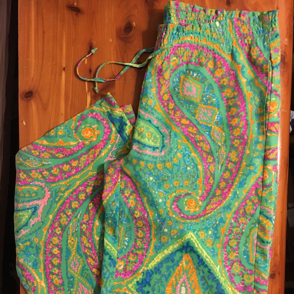 Lauren Ralph Lauren Colorful Drawstring Pants